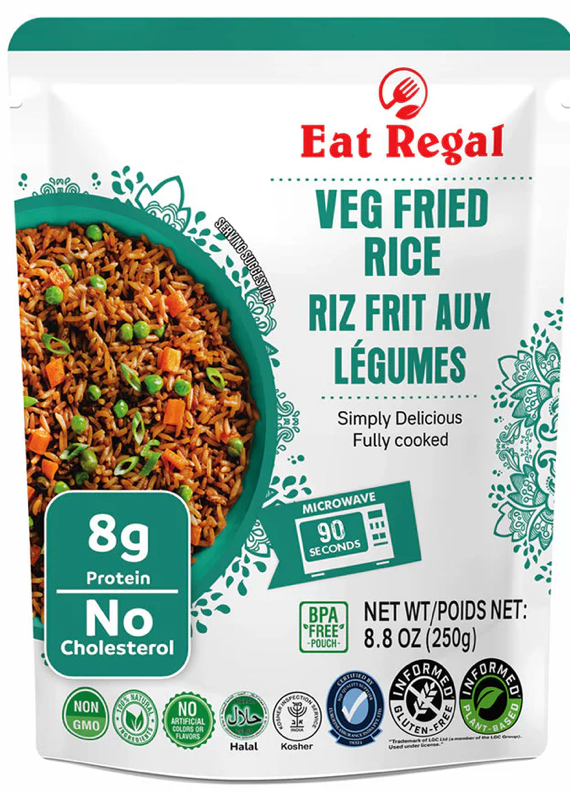 Eat Regal Heat & Eat Rice Pack, Veg Fried Rice – 8.8 oz