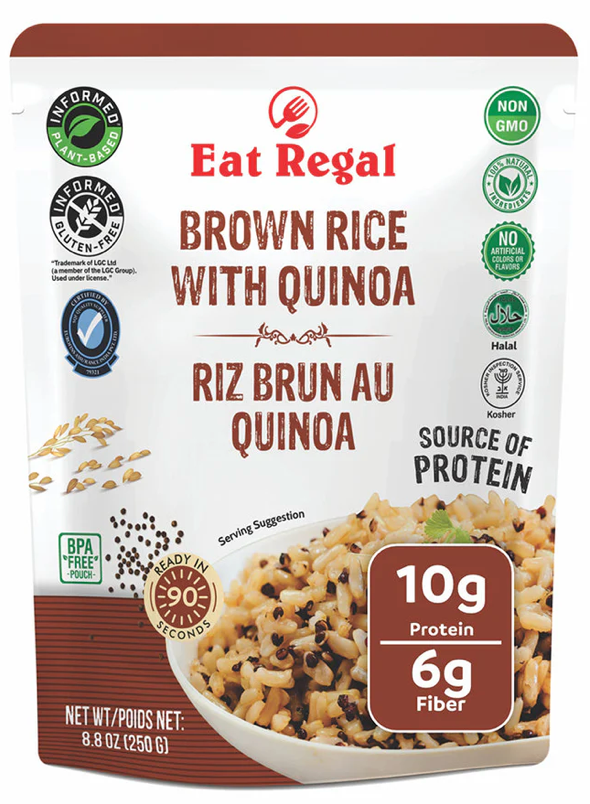 Eat Regal Heat & Eat Rice Pack, Brown Rice with Quinoa – 8.8 oz