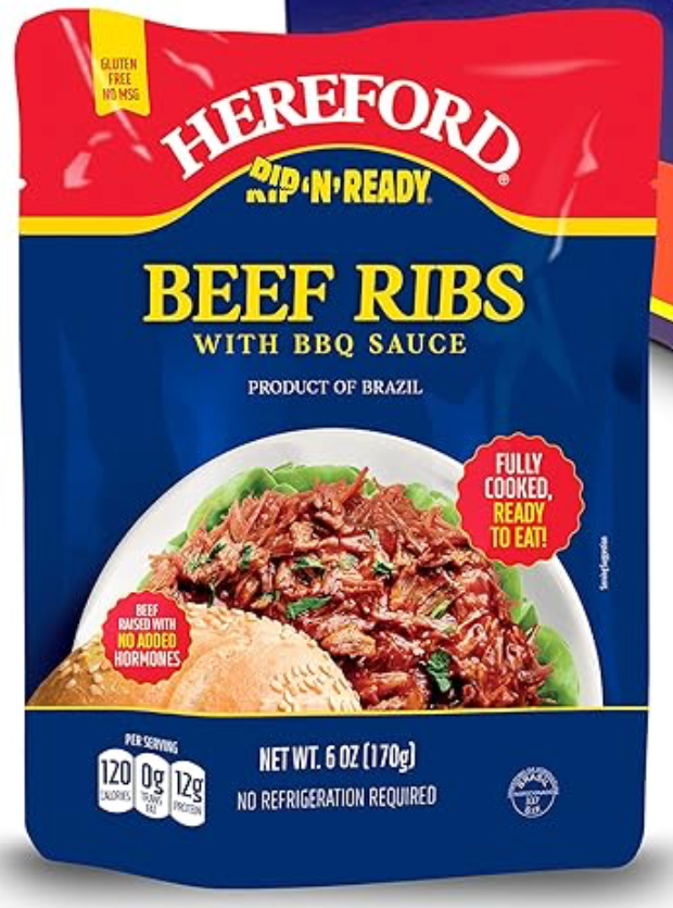 Hereford Beef Ribs with BBQ Sauce 6oz Pouch