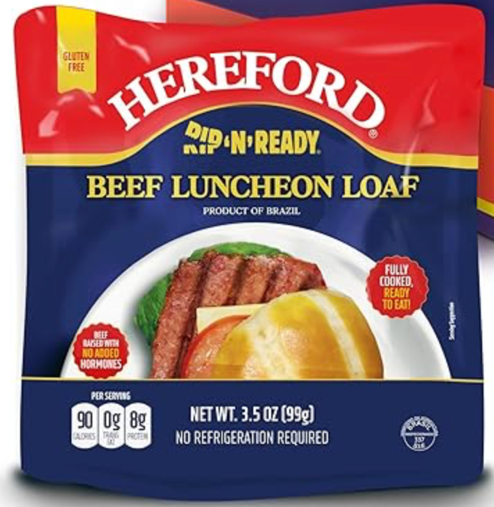 Hereford Beef Luncheon Loaf 3.5oz Pouch