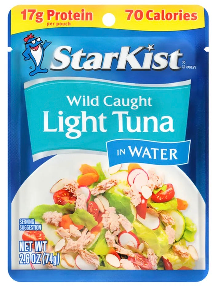 StarKist Chunk Light Tuna in Water - 2.6 oz Pouch (12 Pack)